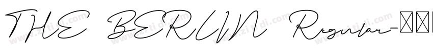 THE BERLIN Regular字体转换